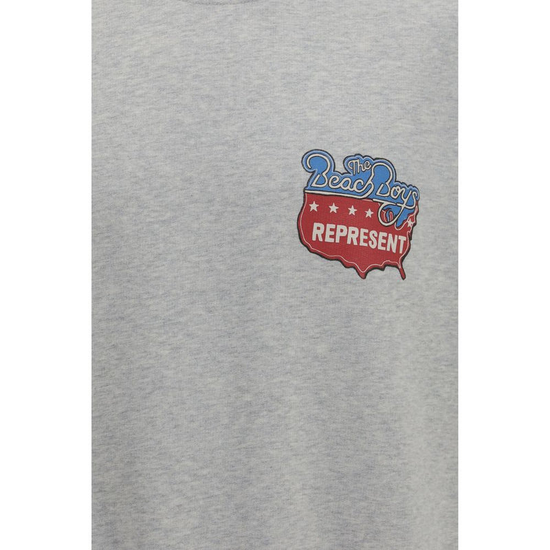 Represent Gray Cotton Sweatshirt - Beach Boys Americas Band