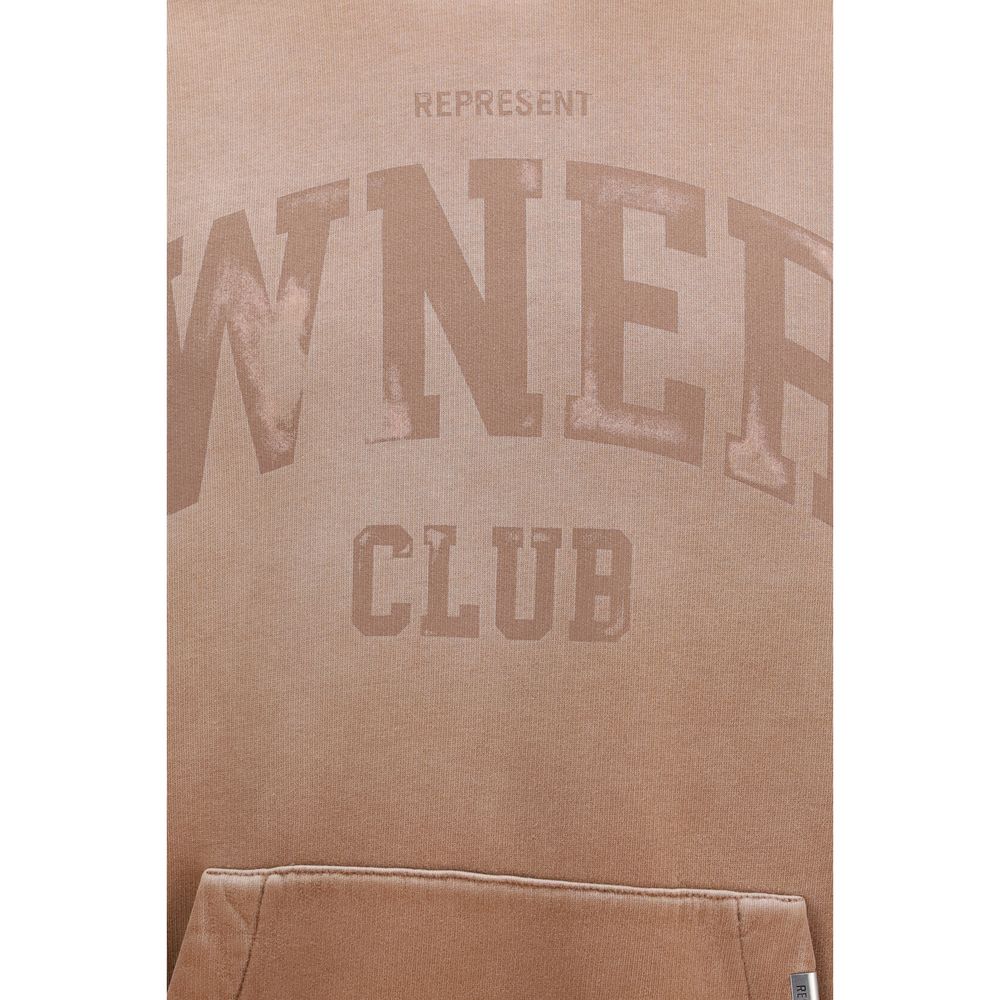 Represent Owners Club Beige Cotton Sweatshirt