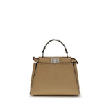 Fendi Beige Calf Leather Bos Taurus Shoulder Bag