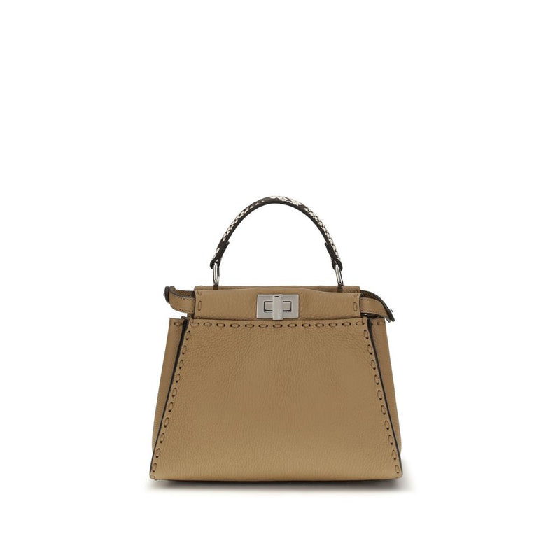 Fendi Beige Calf Leather Bos Taurus Shoulder Bag