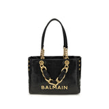 Balmain Black Calf Leather Bos Taurus Shoulder Bag