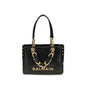 Balmain Black Calf Leather Bos Taurus Shoulder Bag