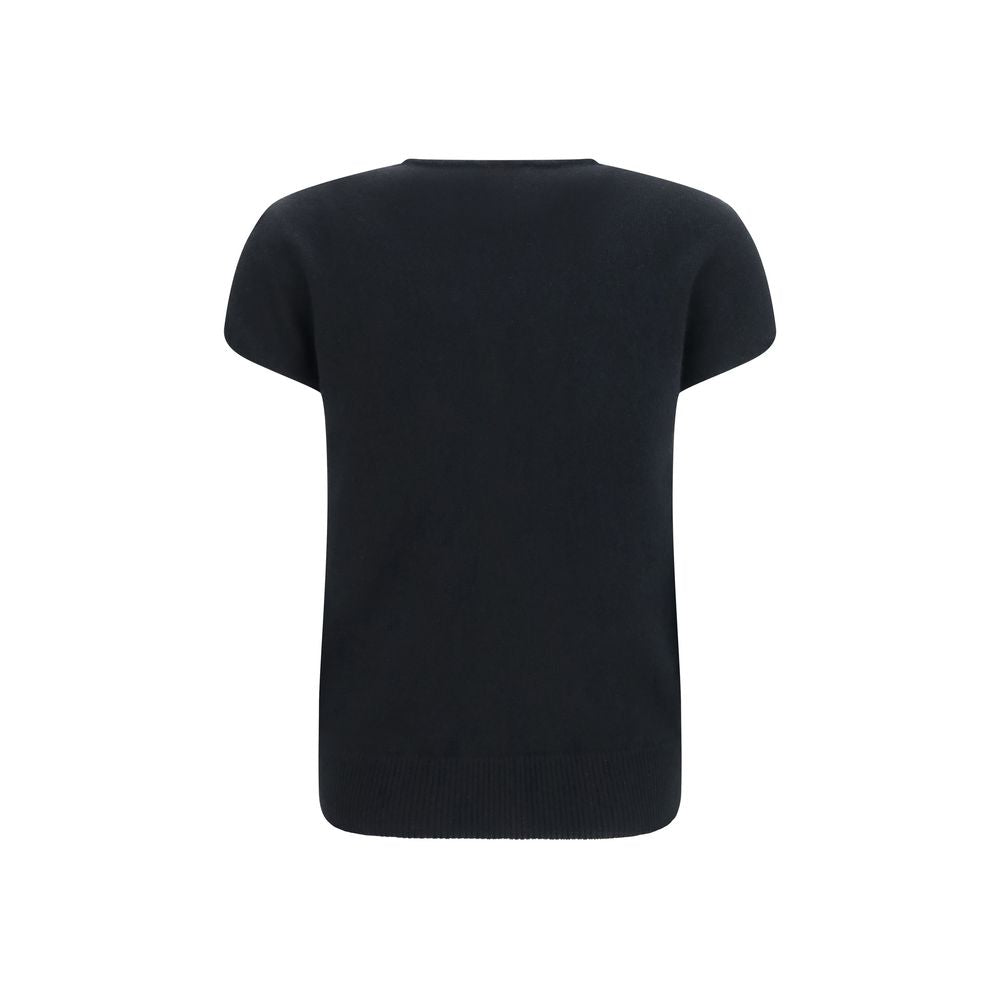 Balmain Black Wool Ovis Aries Sleeveless Sweater