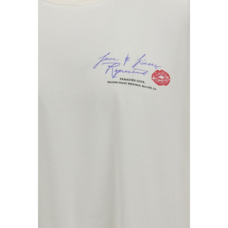 Represent Love and Kisses White Cotton T-Shirt