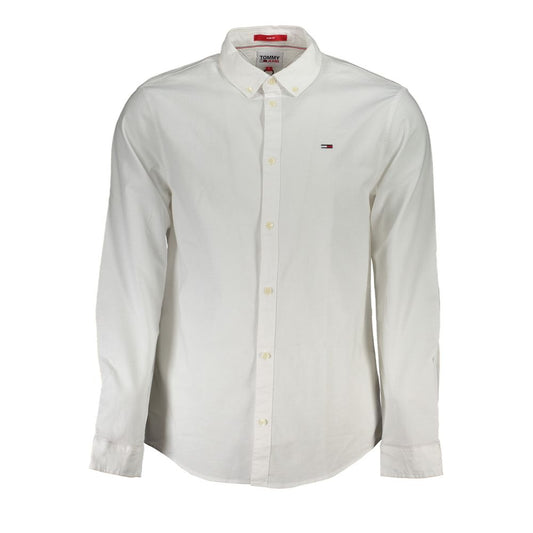 Tommy Hilfiger Bianco Cotton Men's Shirt - Slim Fit