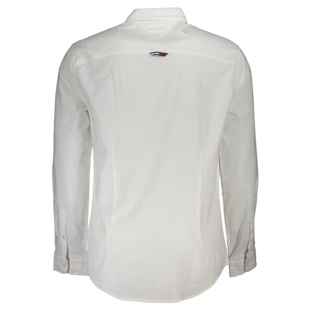 Tommy Hilfiger Bianco Cotton Men's Shirt - Slim Fit