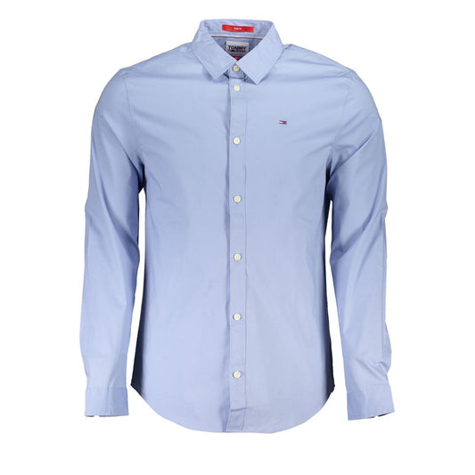 Tommy Hilfiger Azure Cotton Men's Shirt - Slim Fit