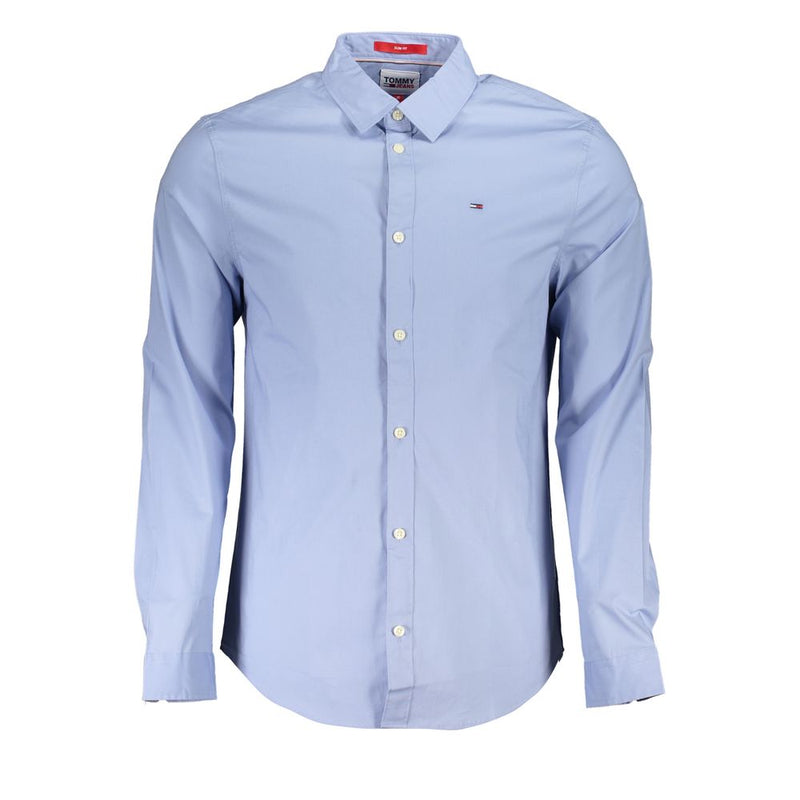 Tommy Hilfiger Azure Cotton Men's Shirt - Slim Fit