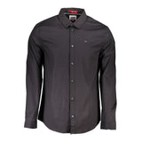 Tommy Hilfiger Black Cotton Men's Shirt - Slim Fit