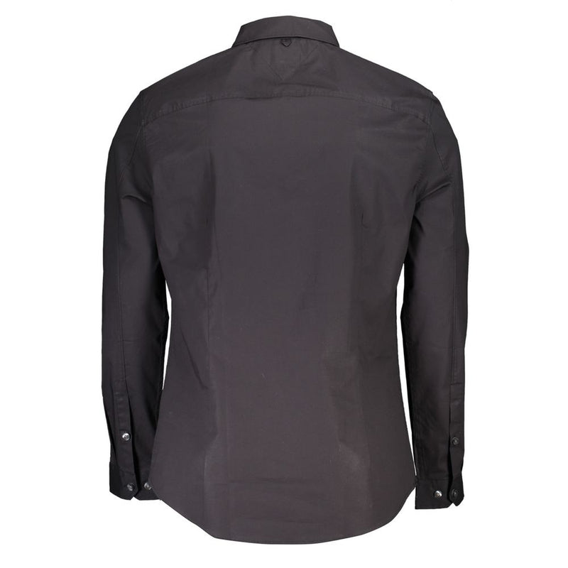 Tommy Hilfiger Black Cotton Men's Shirt - Slim Fit