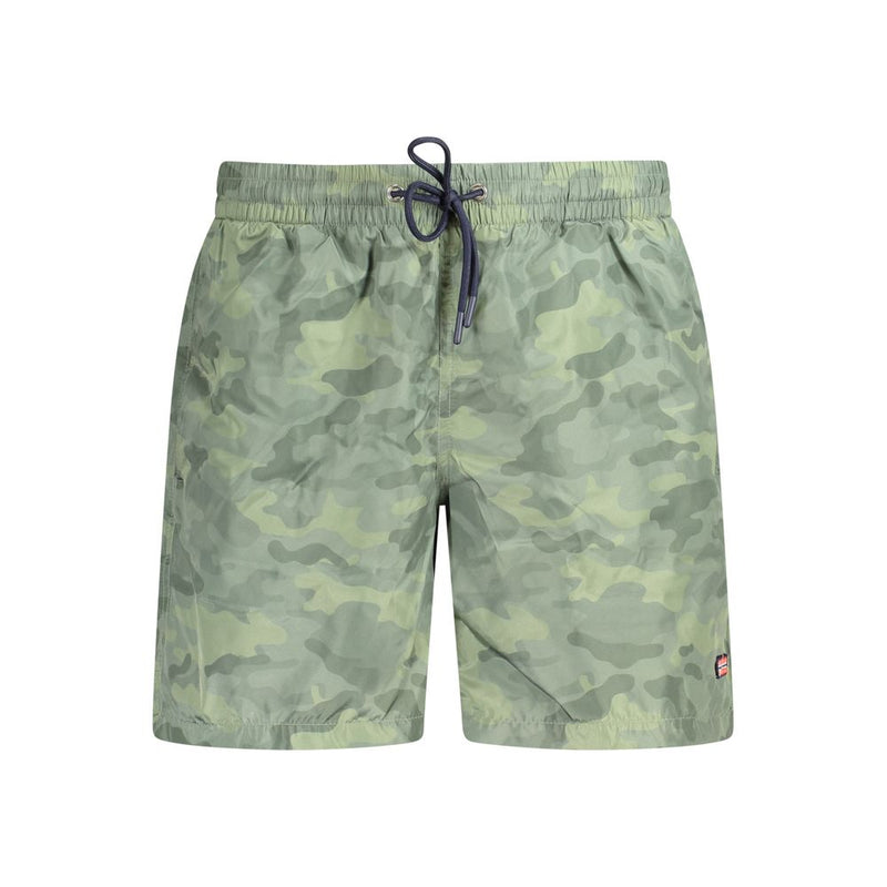 Boxer de Bain en Polyester Vert pour Homme - Norway 1963