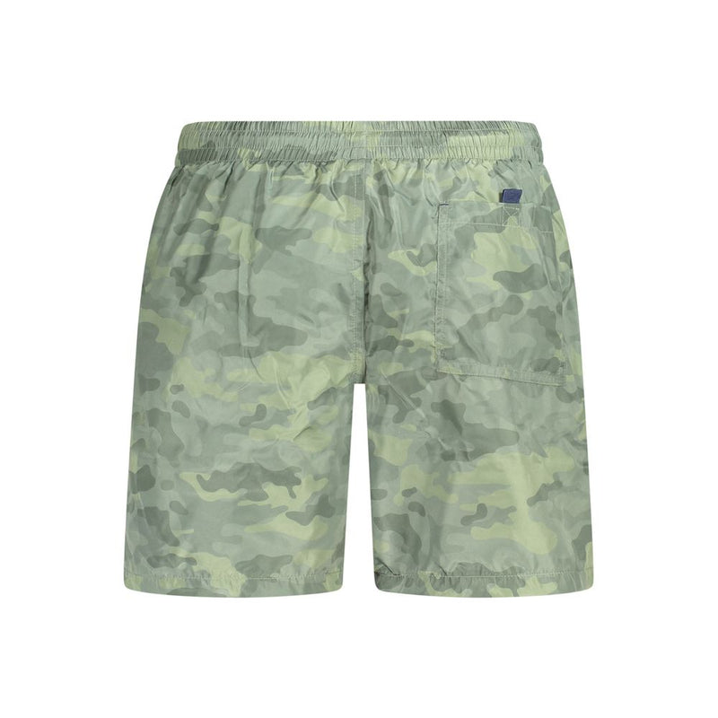 Boxer de Bain en Polyester Vert pour Homme - Norway 1963