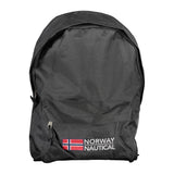 Norway 1963 Black Polyester Men's Backpack - Stylish & Functional