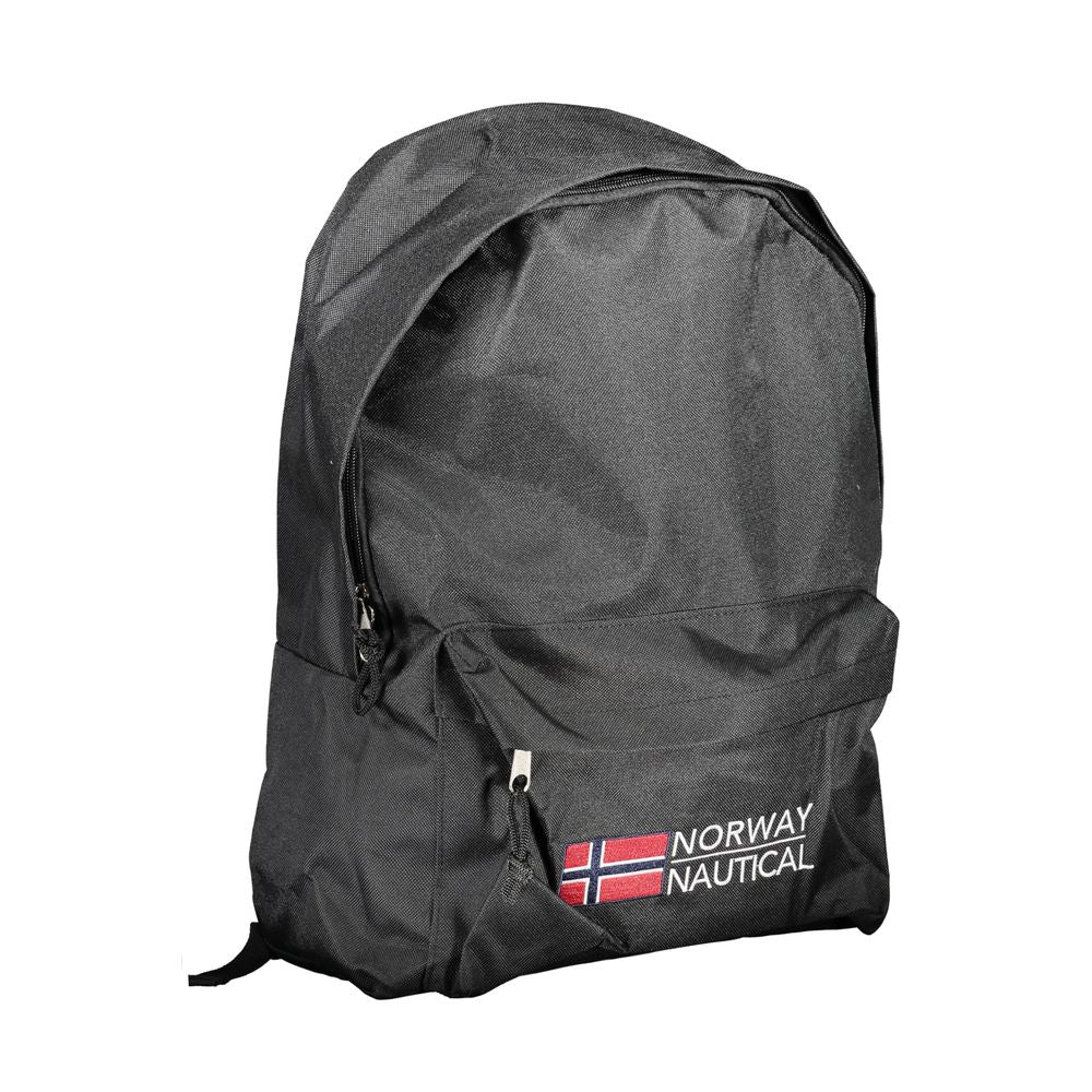 Norway 1963 Black Polyester Men's Backpack - Stylish & Functional