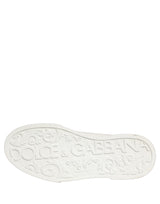 Sneakers basses en cuir blanc avec logo DG de Dolce &amp; Gabbana