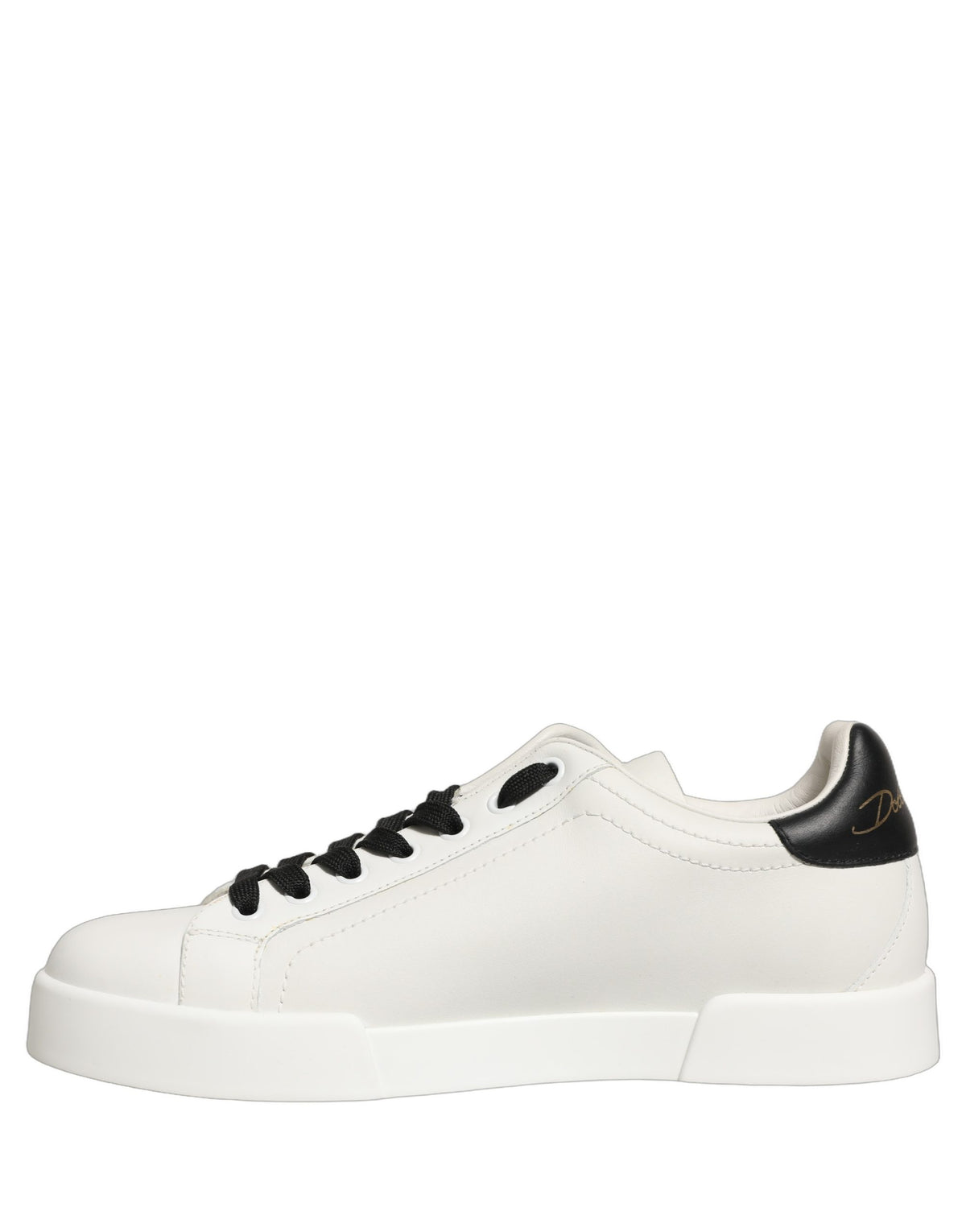 Sneakers basses en cuir blanc avec logo DG de Dolce &amp; Gabbana
