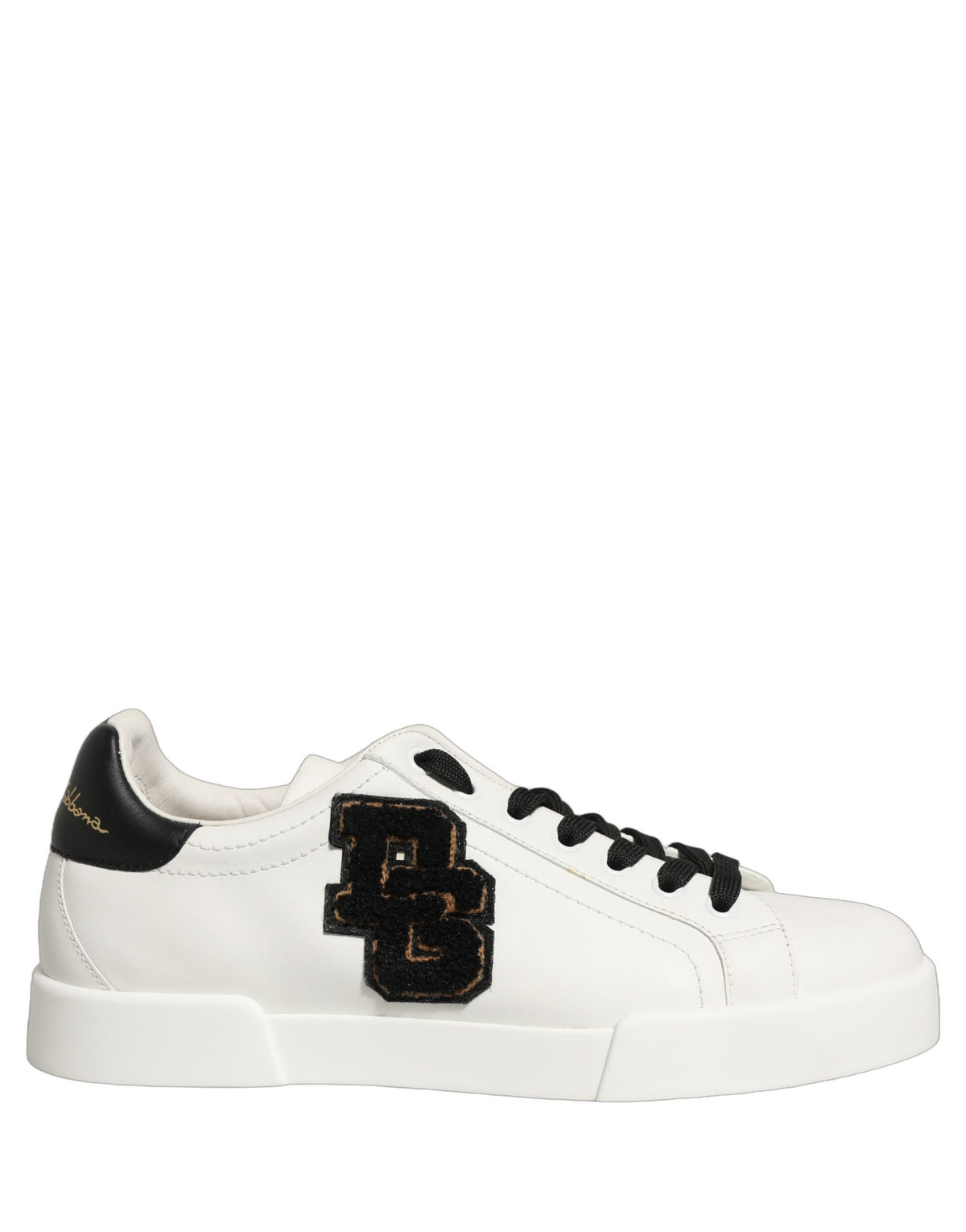 Sneakers basses en cuir blanc avec logo DG de Dolce &amp; Gabbana