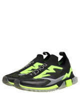 Dolce & Gabbana Sorrento Black Green Low Top Sneakers