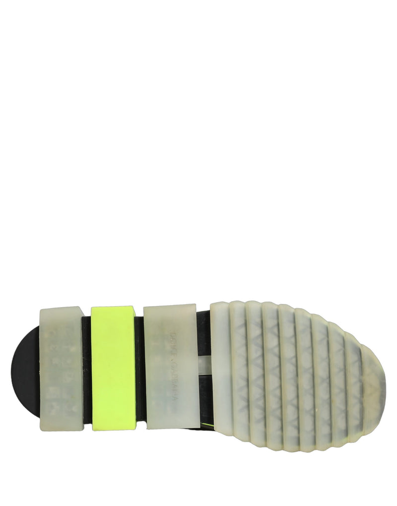 Dolce & Gabbana Sorrento Black Green Low Top Sneakers