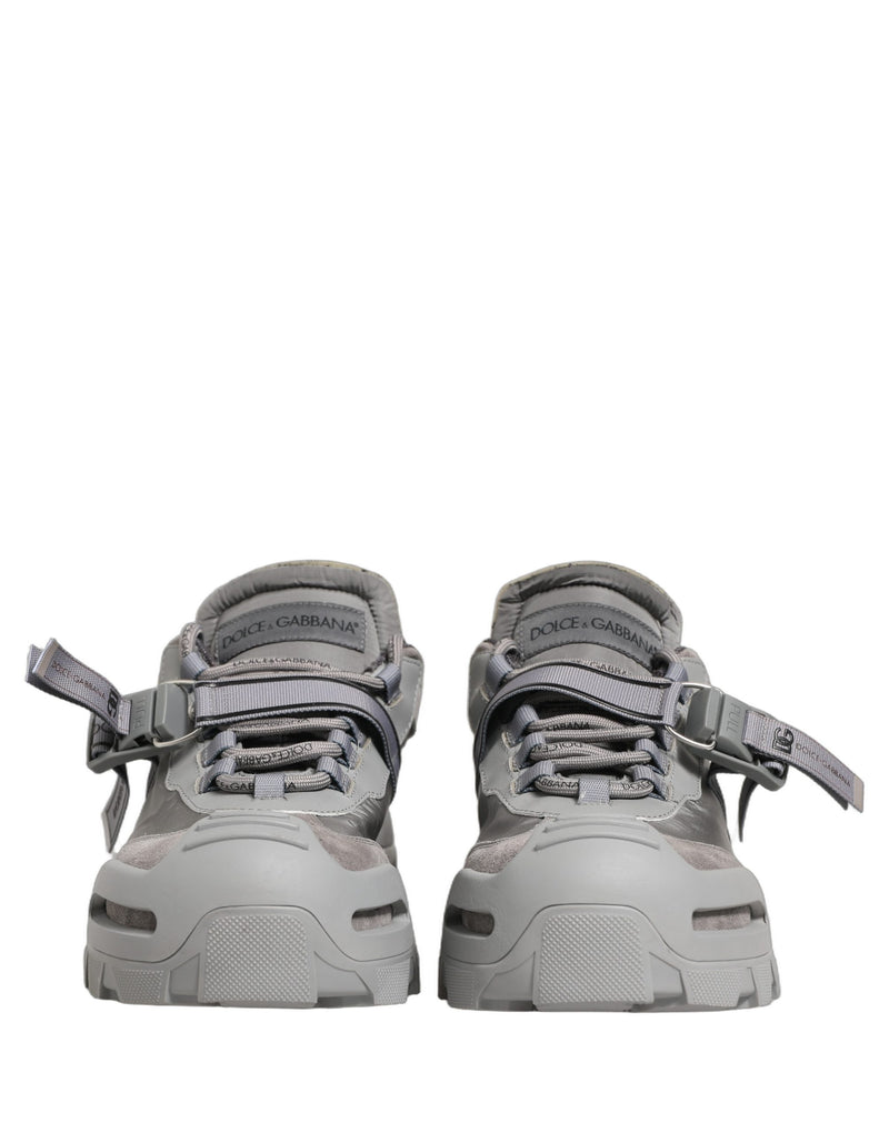 Dolce & Gabbana Gray Airmaster Panelled Low Top Men Sneakers