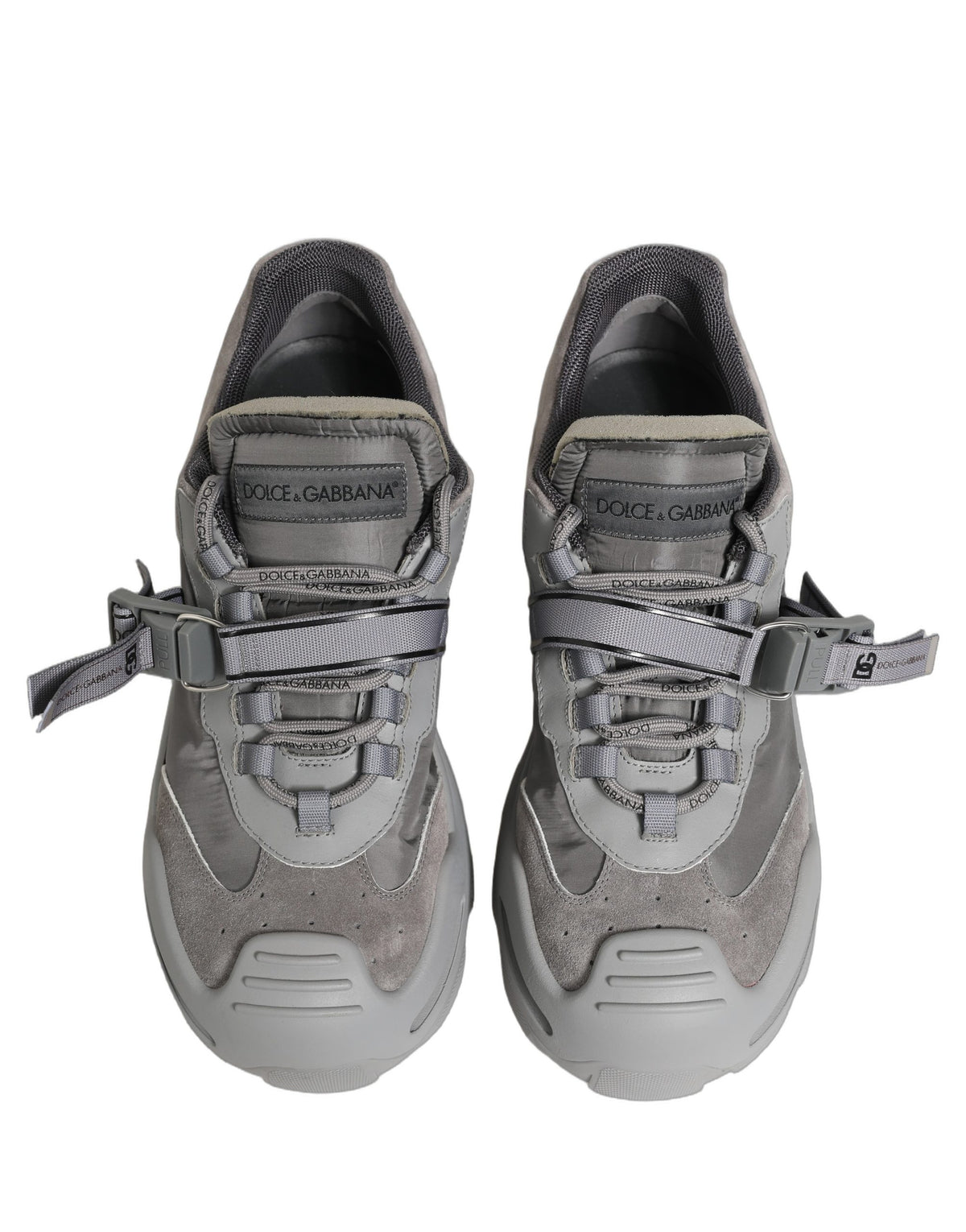 Dolce & Gabbana Gray Airmaster Panelled Low Top Sneakers for Men