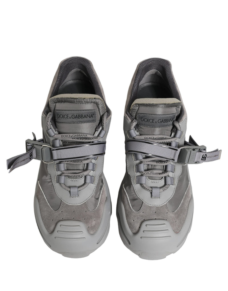 Dolce & Gabbana Gray Airmaster Panelled Low Top Men Sneakers