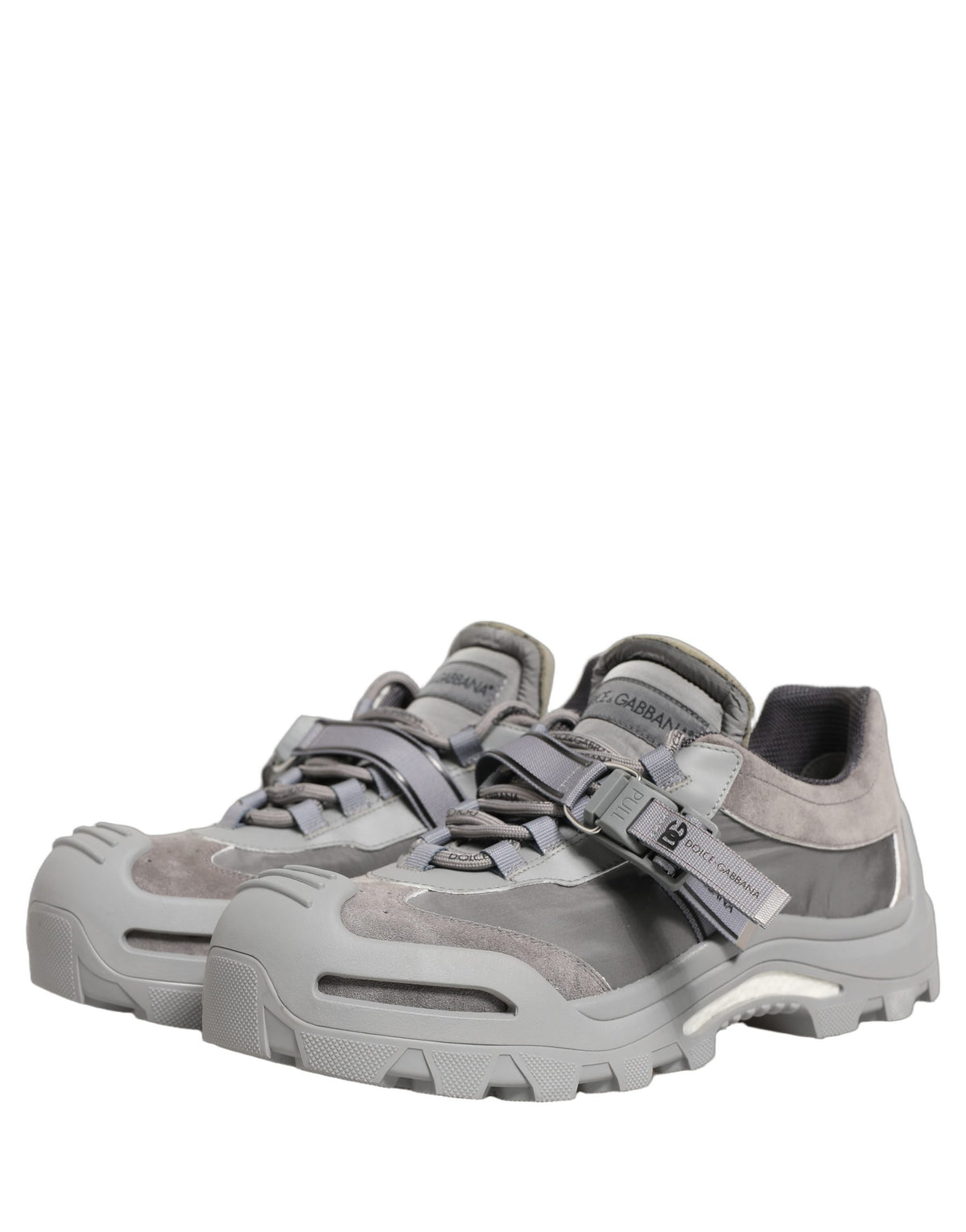 Dolce & Gabbana Gray Airmaster Panelled Low Top Sneakers for Men