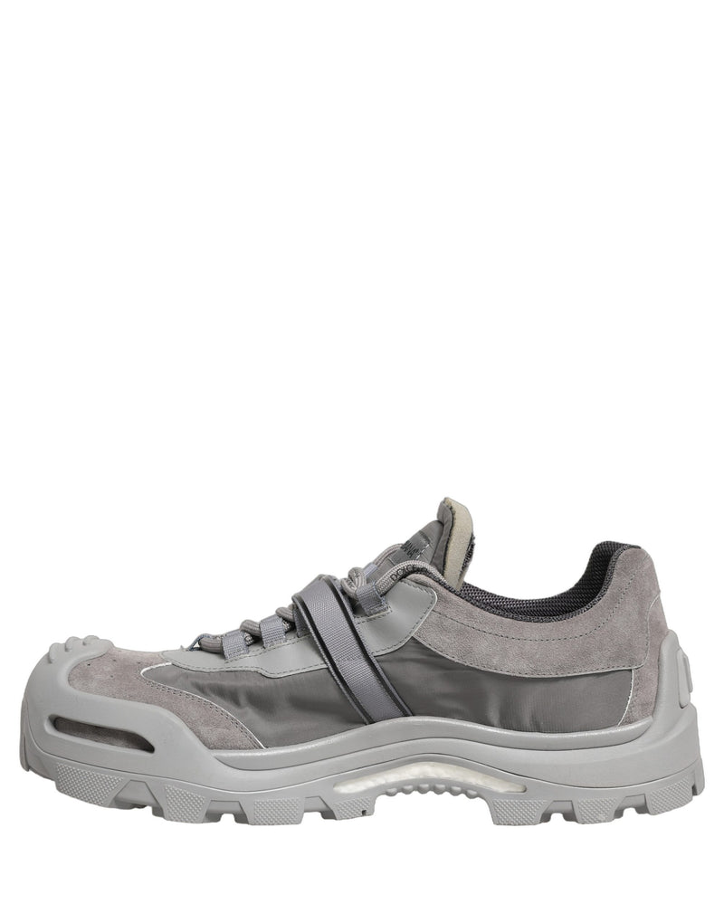 Dolce & Gabbana Gray Airmaster Panelled Low Top Men Sneakers