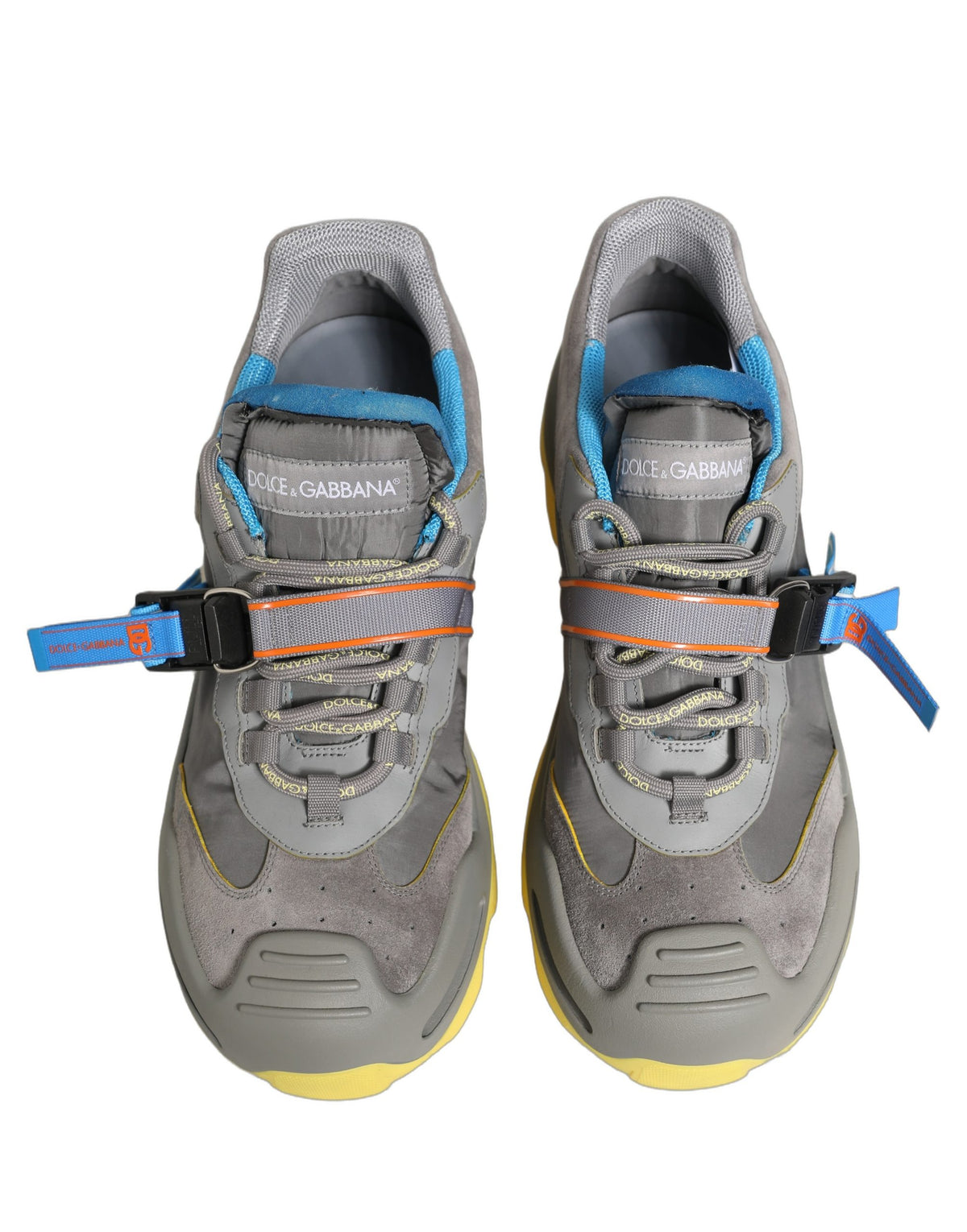 Dolce & Gabbana Gray Airmaster Panelled Low Top Men Sneakers