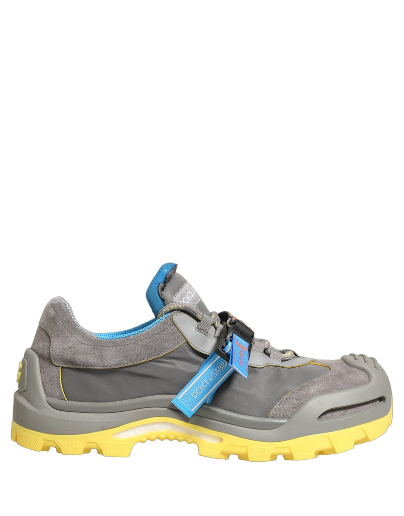 Dolce & Gabbana Gray Airmaster Panelled Low Top Men Sneakers