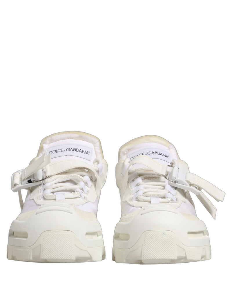 Dolce & Gabbana White Airmaster Panelled Low Top Men Sneakers