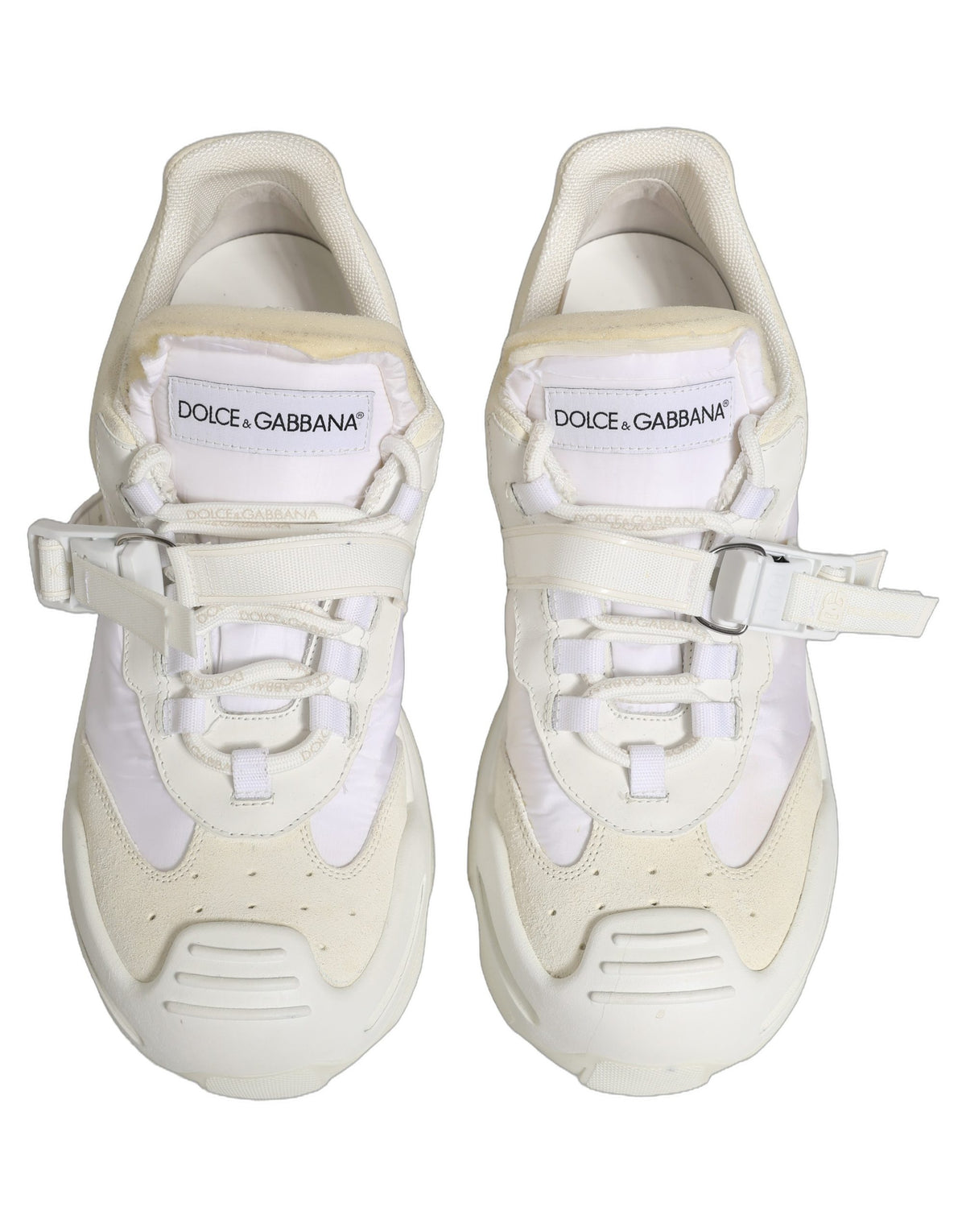 Dolce & Gabbana White Airmaster Panelled Low Top Men Sneakers