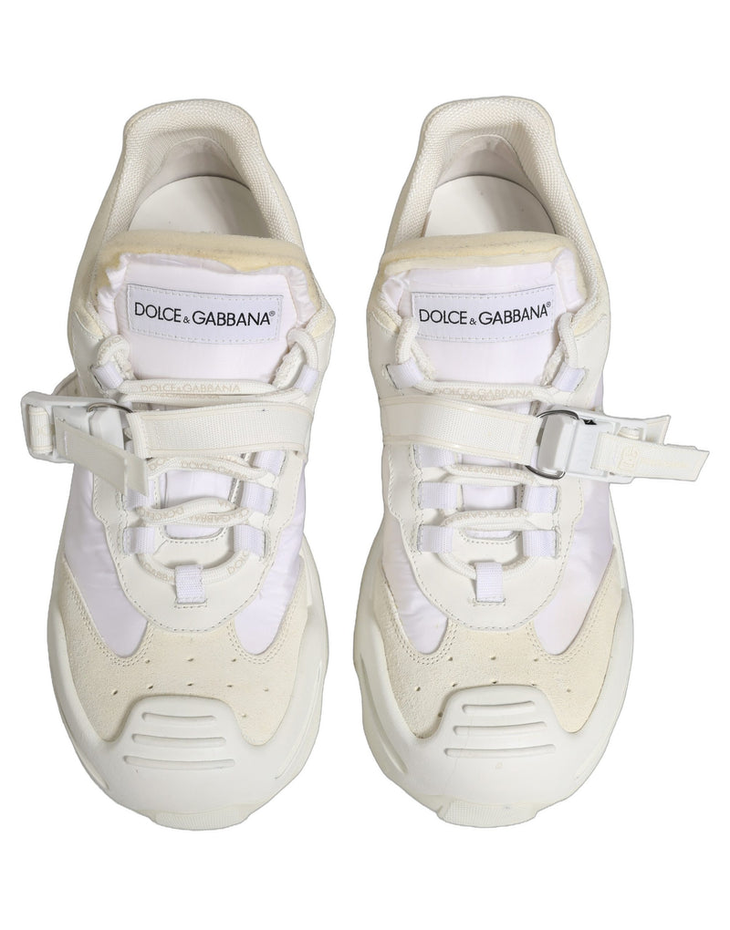 Dolce & Gabbana White Airmaster Panelled Low Top Men Sneakers