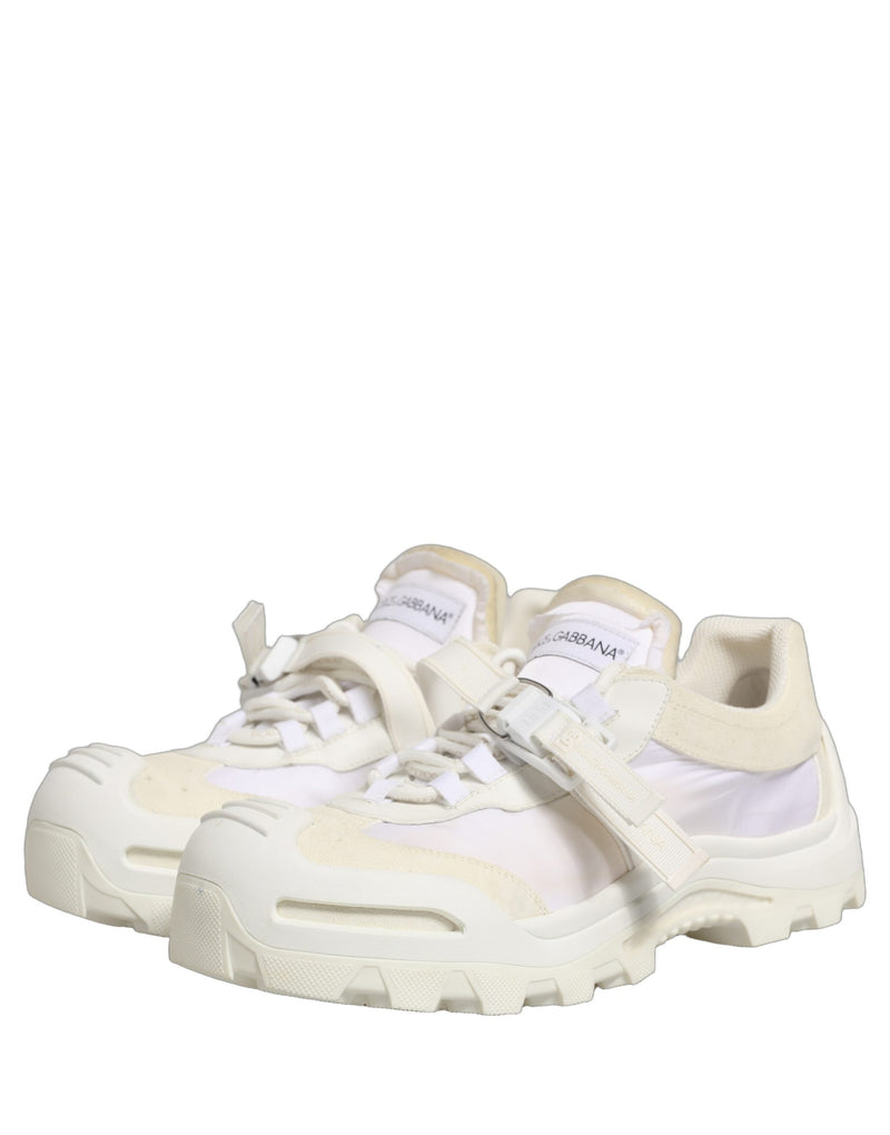 Dolce & Gabbana White Airmaster Panelled Low Top Men Sneakers