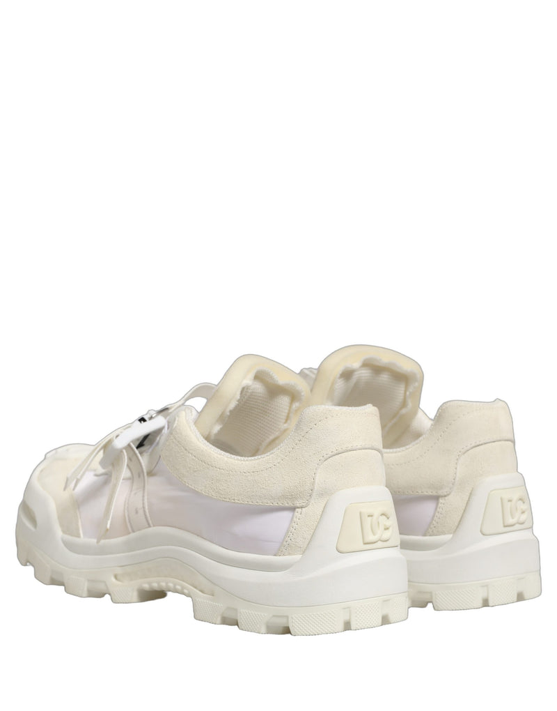 Dolce & Gabbana White Airmaster Panelled Low Top Men Sneakers