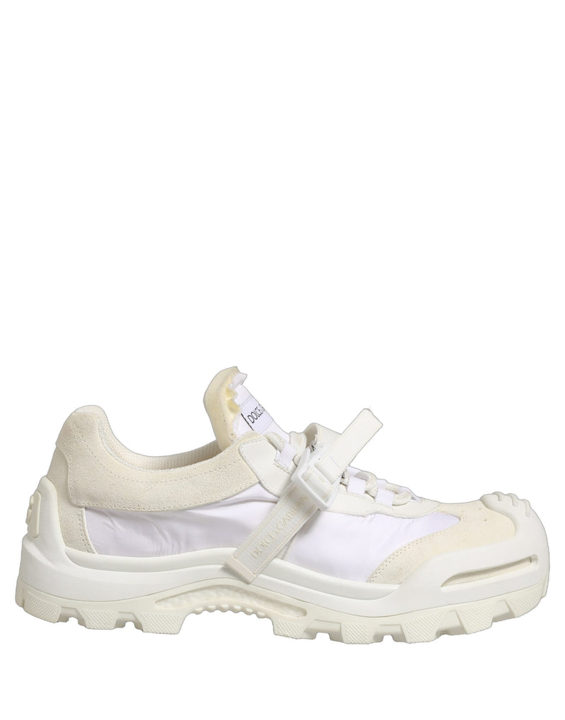 Dolce & Gabbana White Airmaster Panelled Low Top Men Sneakers