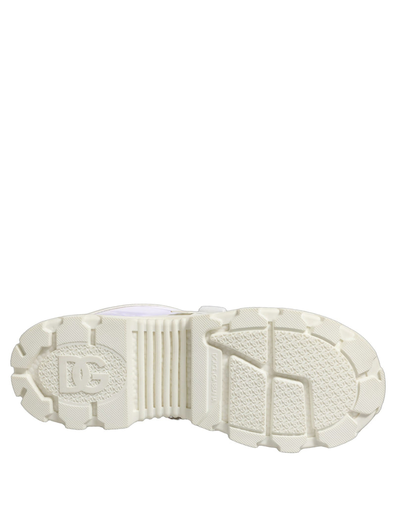 Dolce & Gabbana White Airmaster Panelled Low Top Men Sneakers