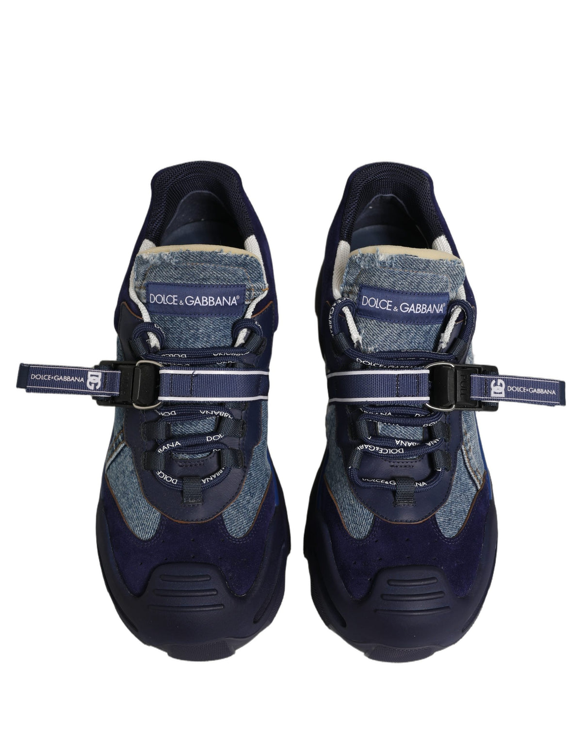 Dolce & Gabbana Blue Airmaster Panelled Low Top Sneakers