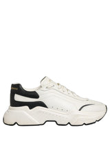 Dolce & Gabbana White Black Daymaster Low Top Sneakers
