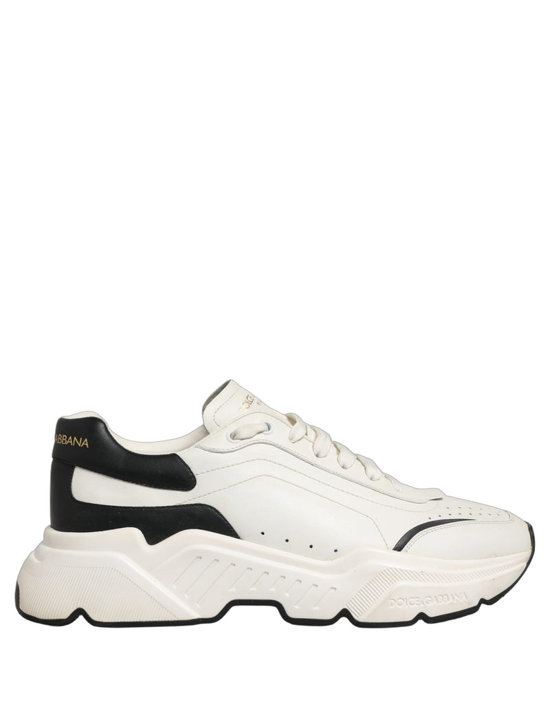Dolce & Gabbana White Black Daymaster Low Top Sneakers
