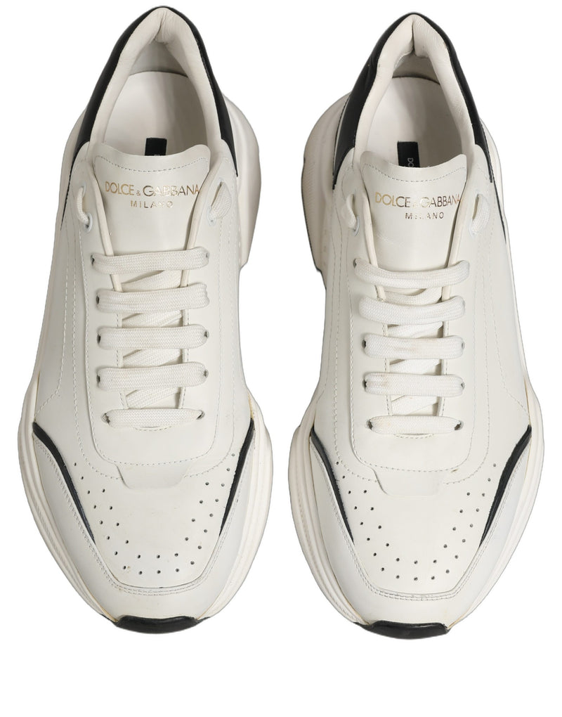 Dolce & Gabbana White Black Daymaster Low Top Sneakers