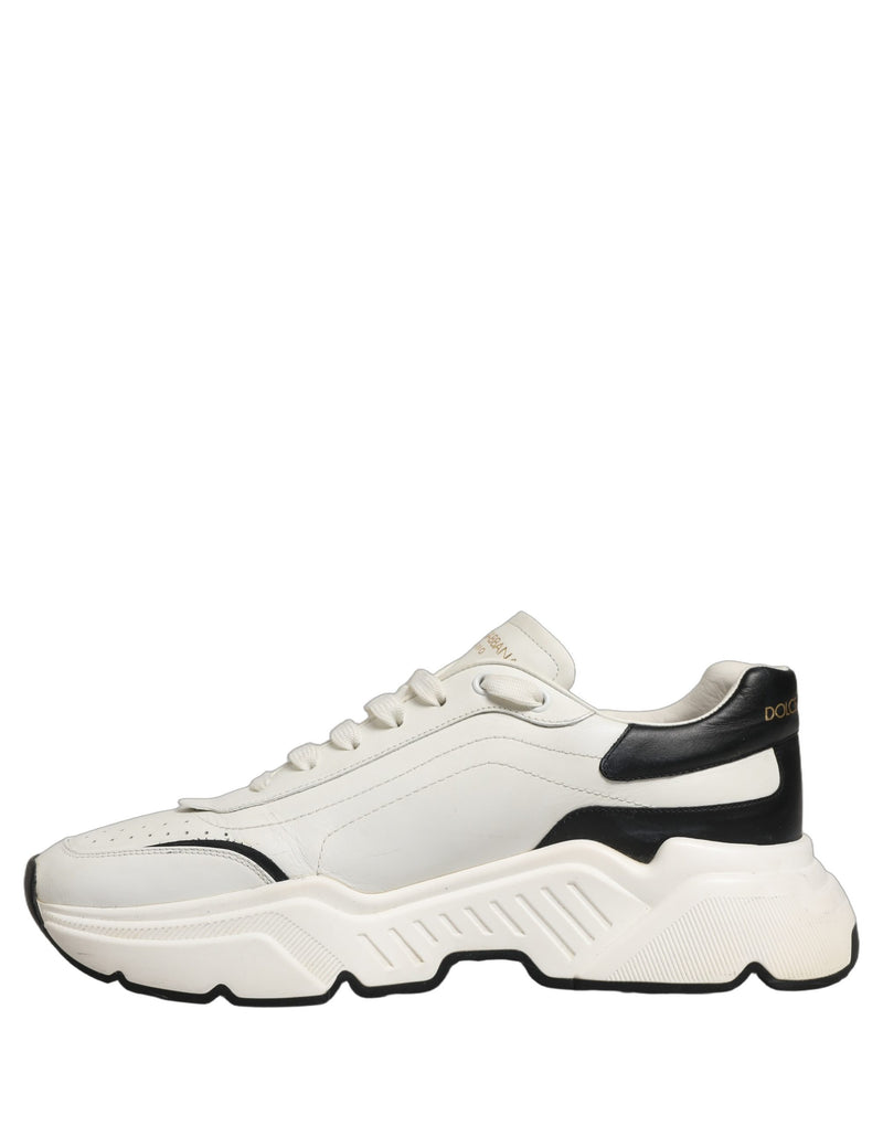 Dolce & Gabbana White Black Daymaster Low Top Sneakers