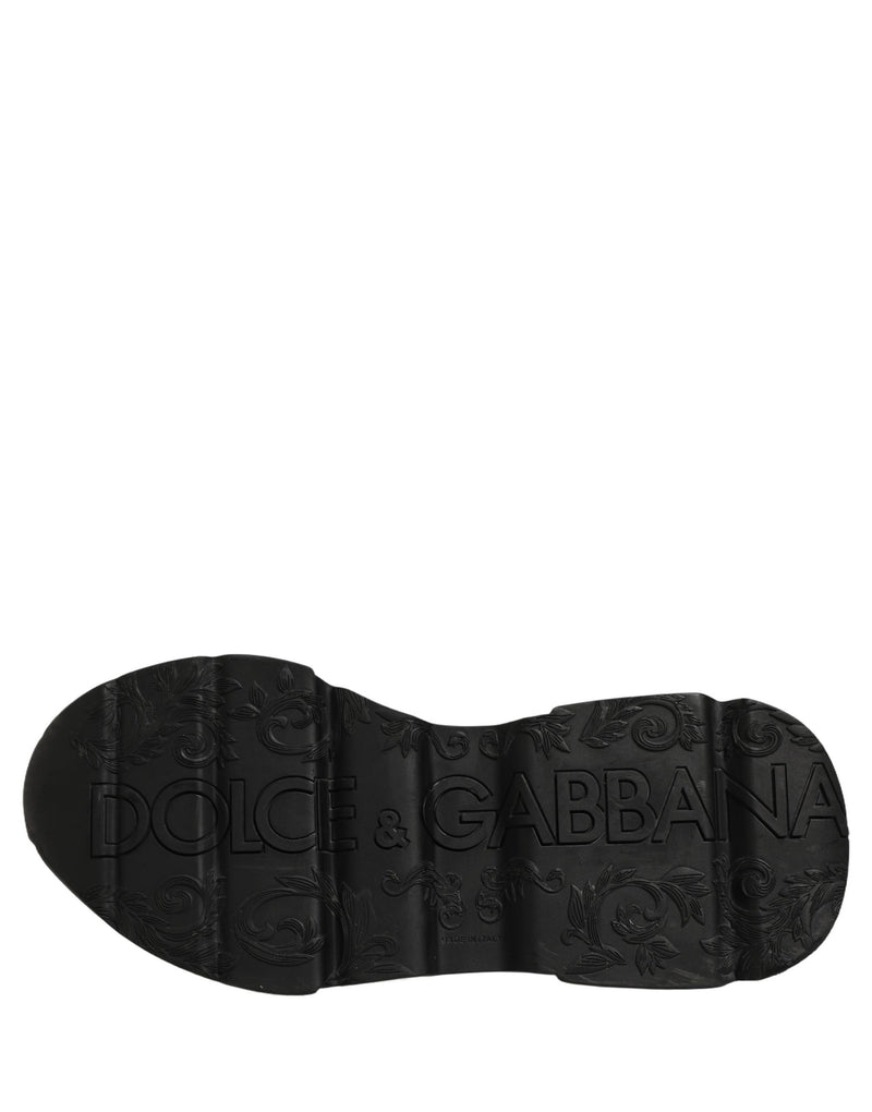 Dolce & Gabbana White Black Daymaster Low Top Sneakers