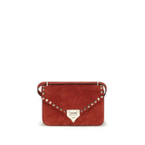 Valentino Garavani Rockstud Mini Suede Leather Shoulder Bag