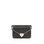 Valentino Garavani Black Calf Leather Bos Taurus Shoulder Bag