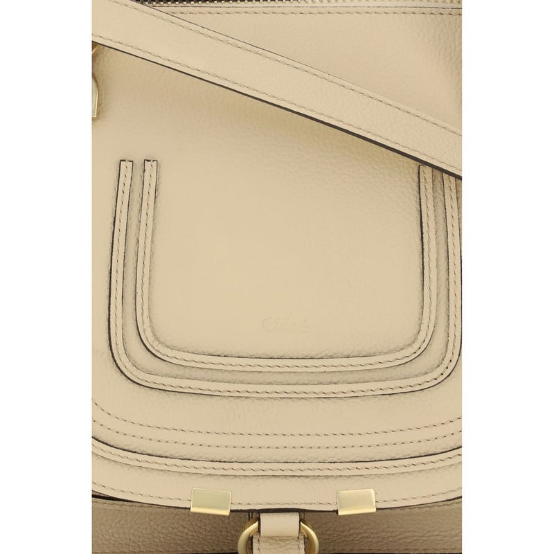 Chloé Beige Calf Leather Bos Taurus Shoulder Bag