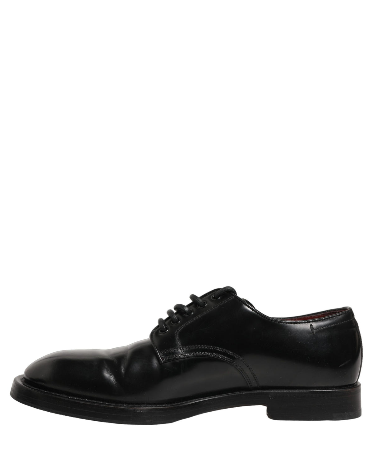 Dolce & Gabbana Black Leather Lace Up Derby Dress Shoes for Men