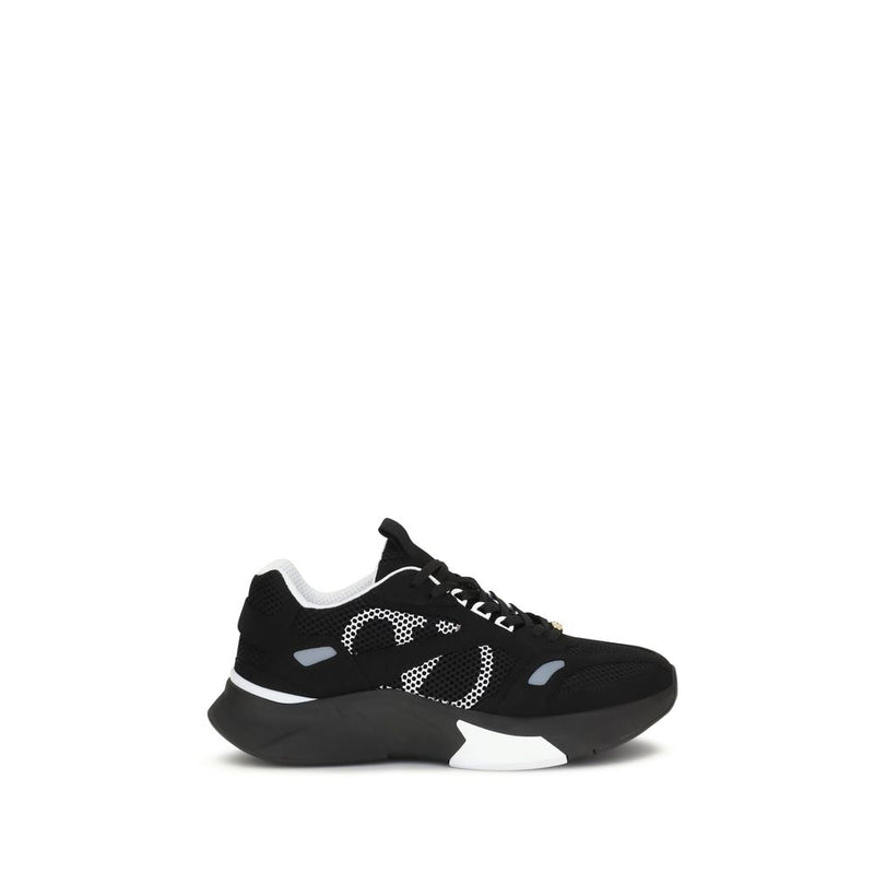 Valentino Garavani Black Fabric Athletic Sneakers