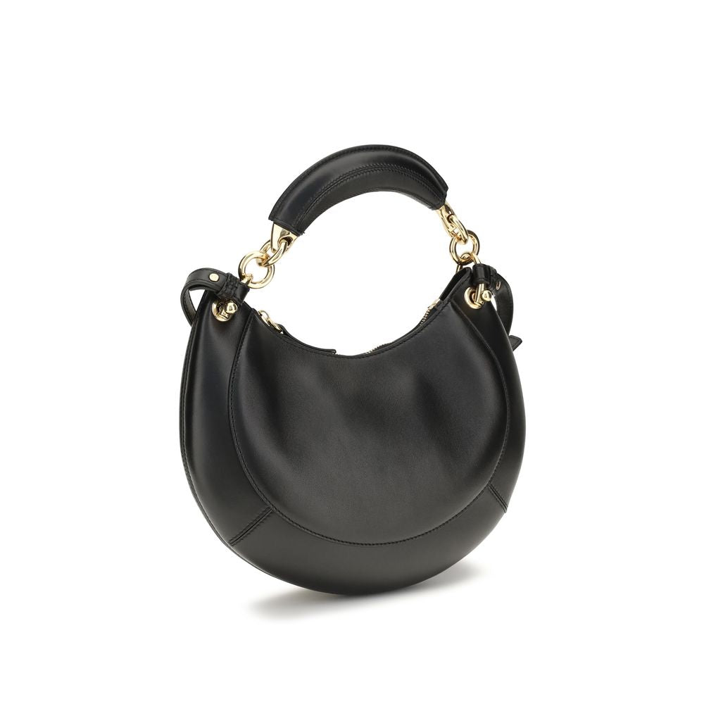 Chloé Marcie Black Calf Leather Shoulder Bag