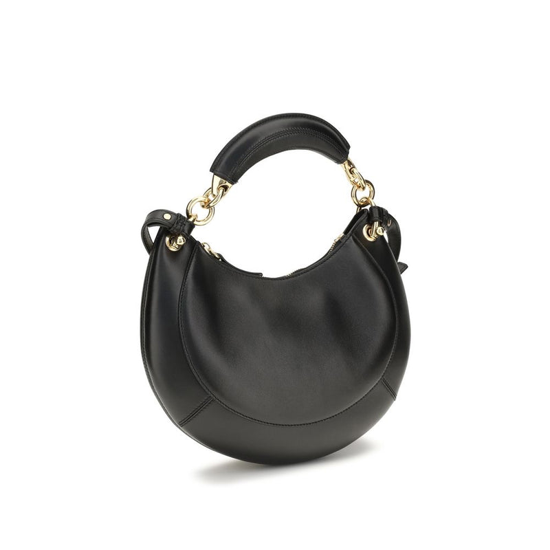 Chloé Marcie Black Calf Leather Shoulder Bag